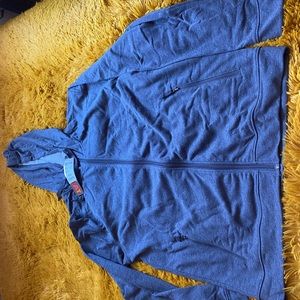 Unisex lightweight grey zip up hoodie
